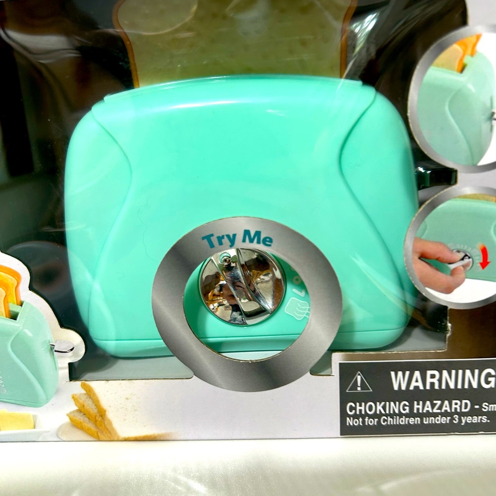 Gourmet Children's or Kids' Play Kitchen Appliances Set - Teal - Picture 2 of 8